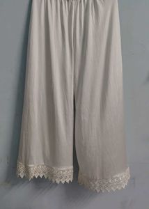 silk satin white plazo net presented fashionable