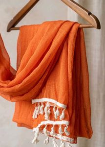 Vibrant Orange Dupatta