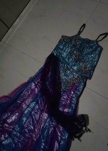 Stunning Blue &amp; Purple Lehenga Choli