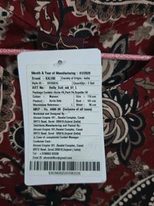 Maroon Print Kurti set comes with legging and dupa