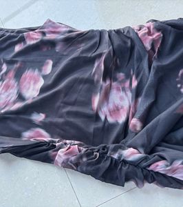 🍁Chic Floral Ruched Maxi Dress