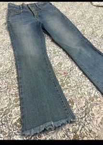 Stylish Blue Flare Jeans