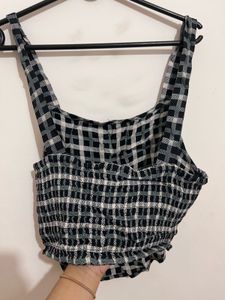 Checkered Cami Crop Top