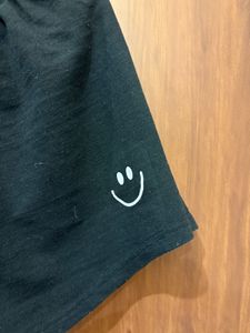 3 of Relaxed-Fit Casual Shorts with Smiley Pr