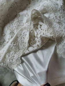 White Lace Dress Bust 38-42 Plus Size