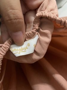 Peach Backless Dress