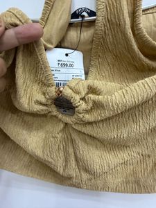 Shein Textured Halter Neck Crop Top