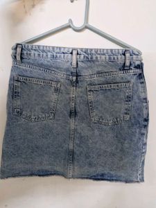 women's denim mini skirt