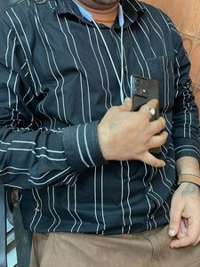 Men's Striped Button-Down Shirt
