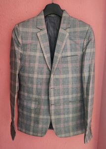 MANQ Men's Slim Fit Single Breasted Blazer