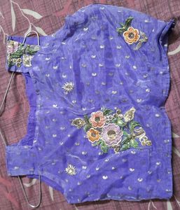 Purple Floral Embellished Dress