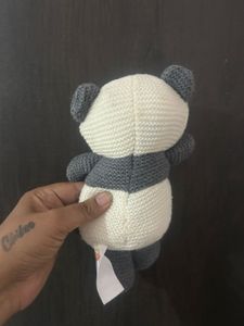 Jack and Jill Rattle Panda Knit Dol