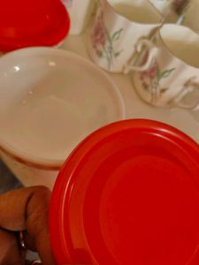 3 Pcs Glass Bowls With Lid