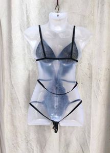 28V. Black Lace Teddy Bodysuit