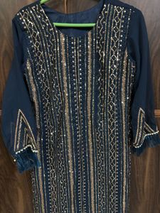New Dark Blue kurta and bottom (Rakhi sale)