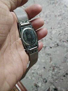 Classic White Dial Analog Watch