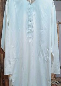 Men's White Kurta Pajama Set