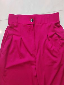 Vibrant Pink Wide-Leg Pants