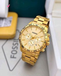 FOSSIL Heavy Metal strap . -Fossil lock. -Date ind