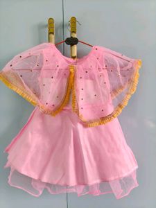 Girls Pink Embellished Party Dress