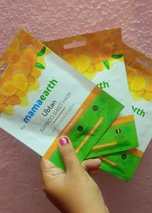 3️⃣ Mamaearth Ubtan Brand New Sheet Masks