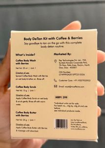 M Caffeine Body DeTan Kit