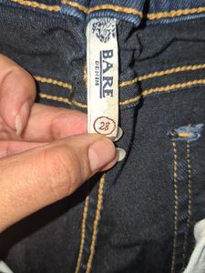 Classic Blue Denim Wide Leg Jeans