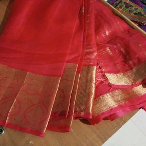pink saree💗