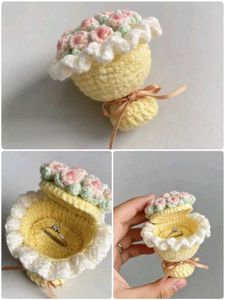 Handmade Crochet Ring Box