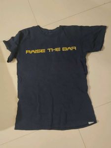 Navy Blue "RAISE THE BAR" T-Shirt