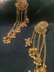 Beautiful kashmiri Gold Toned Jhumka Earrings