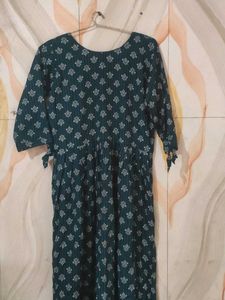 Stylish Teal Printed Kurta
