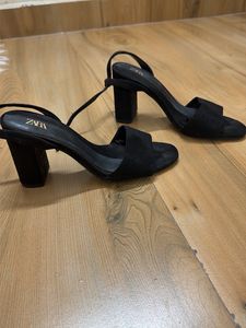 Black Heeled Sandals