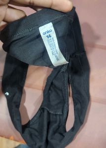 Black Thong Panty xl