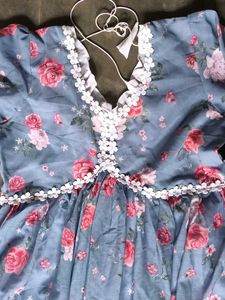 Floral Print Maxi Dress perfect for L/XI