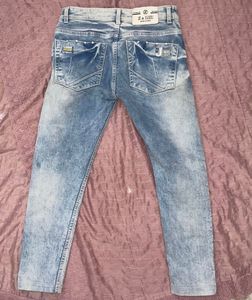 Men's Acid Wash Slim Fit Jeans