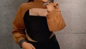Brown Cutout Long Sleeve Bolero