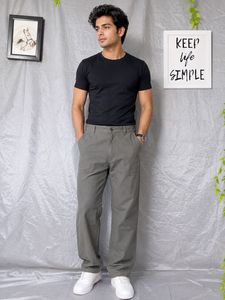 Men's Gray Cargo Pants