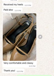 Zara Patent Slingback Heels