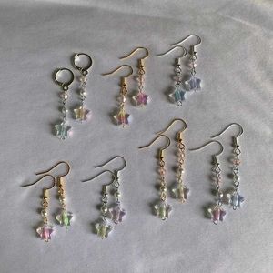COMBO : Star Charm Dangle Earrings ( 2 Pairs)