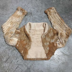 Fur crop jacket