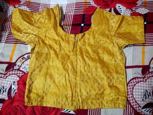 Yellow Blue Lehenga Choli Dupatta