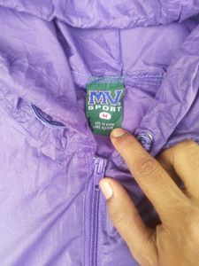Purple Pullover Hooded waterproof Jacket