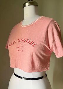 Pink Los Angeles Athletic Club Crop Top