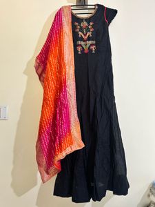 Handwork Anarkali Gown with Dupatta