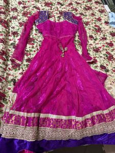 Stunning Pink &amp; Purple Lehenga Choli