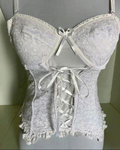 White Lacy Corset Top