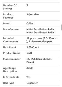 Adjustable Wooden Shelf Unit