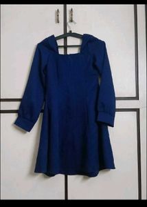 combo of 2 dresses blue and yellow
