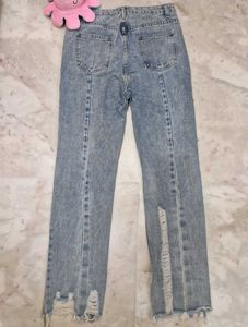 Distressed Light Wash Jeans